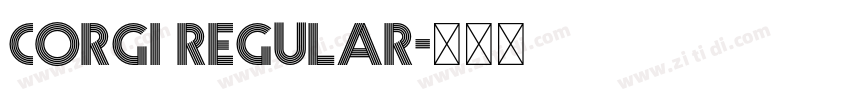 Corgi Regular字体转换